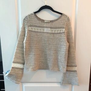 L’AGENCE Open Knit Pullover Sweater Size XS
